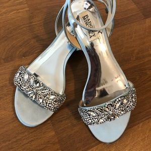 Blue Badgley Mischka Wedding Shoes